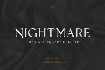 Nightmare Gothic Font Design and Typography Ideas