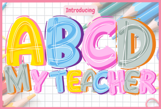 A Creative Font for Classroom Designs
